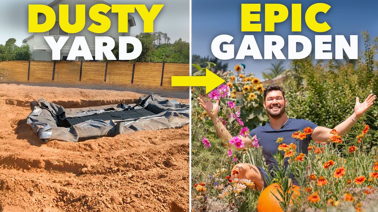 Transforming a Dry, Dusty Yard into a Lush Paradise Garden: His Amazing Journey